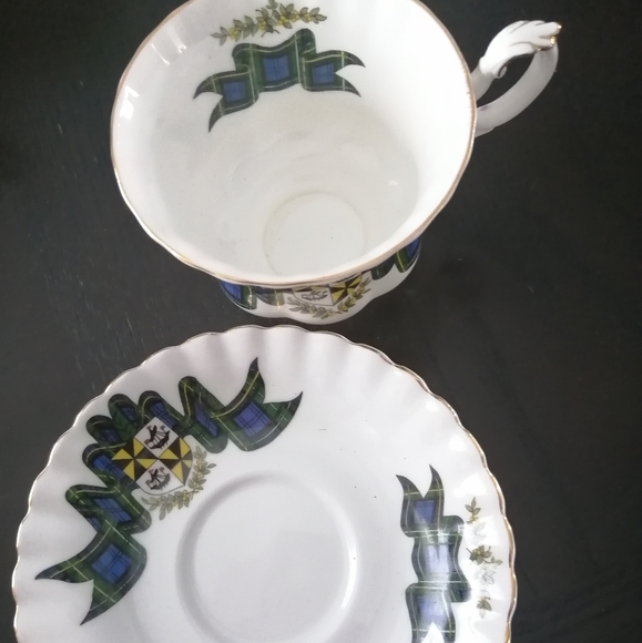 Royal Albert Scottish tartan tea cup and sauser - Picture 3 of 3